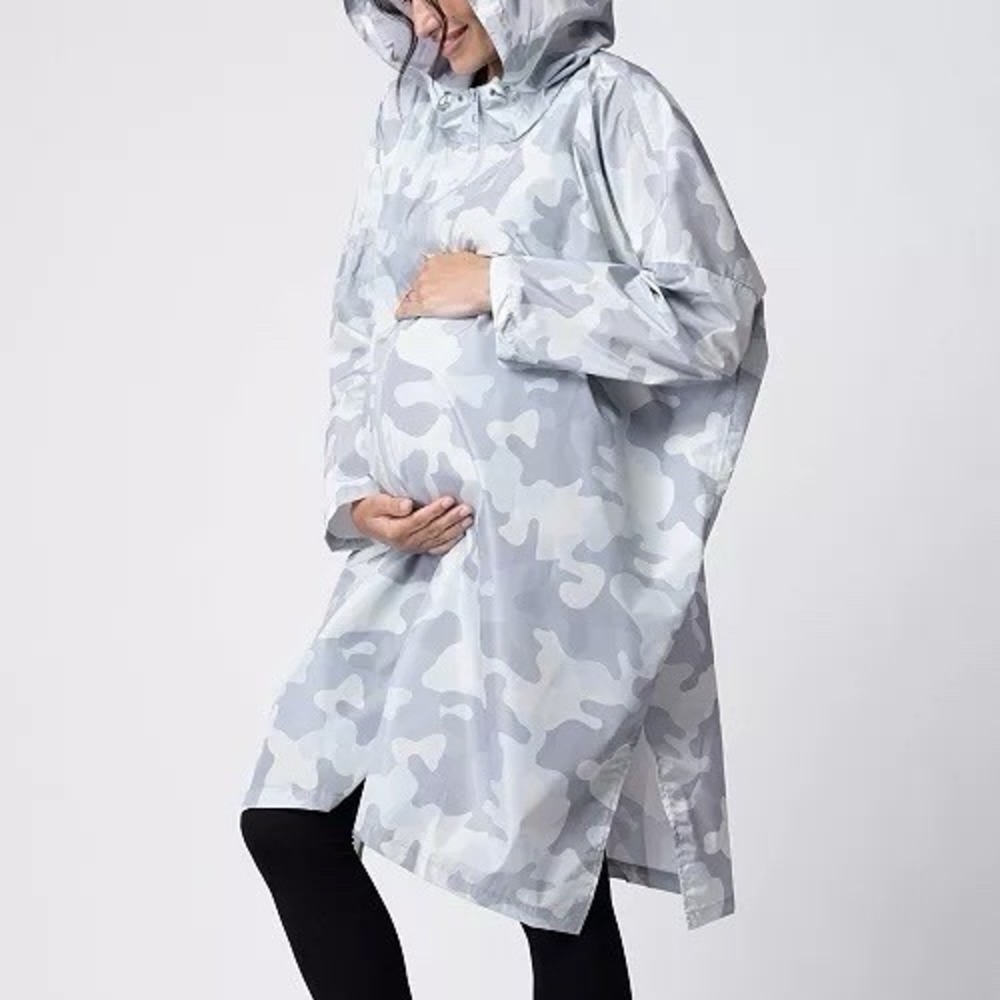 Seraphine Maternity Lightweight Hooded Rain Jacket Waterproof M/L‎ *No Panel*